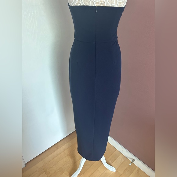 WAYF The Angelique Strapless Tulip Gown Navy / Ink - Picture 6 of 11